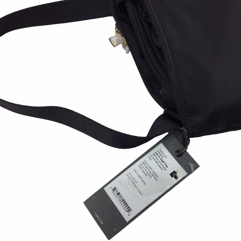 Tumi Voyageur Just In Case® Packable Nylon Black Tote NWT - Picture 10 of 10